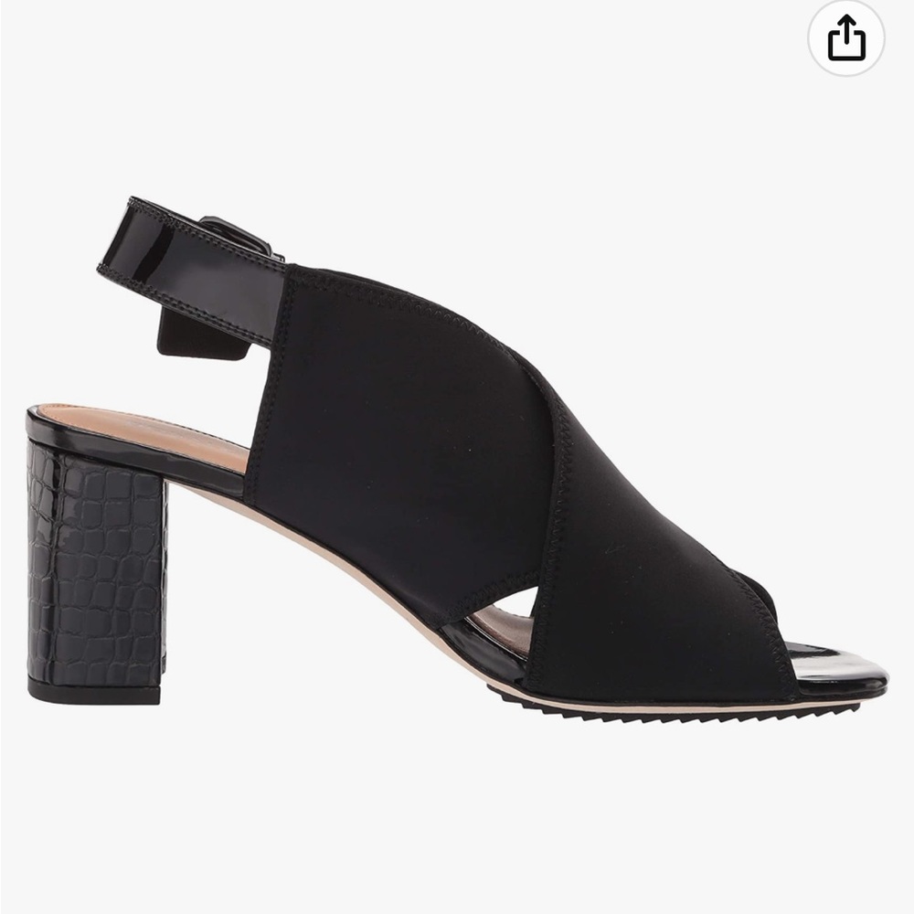 Donald Pliner Black Croco Pyper Slingback - Picture 4 of 15